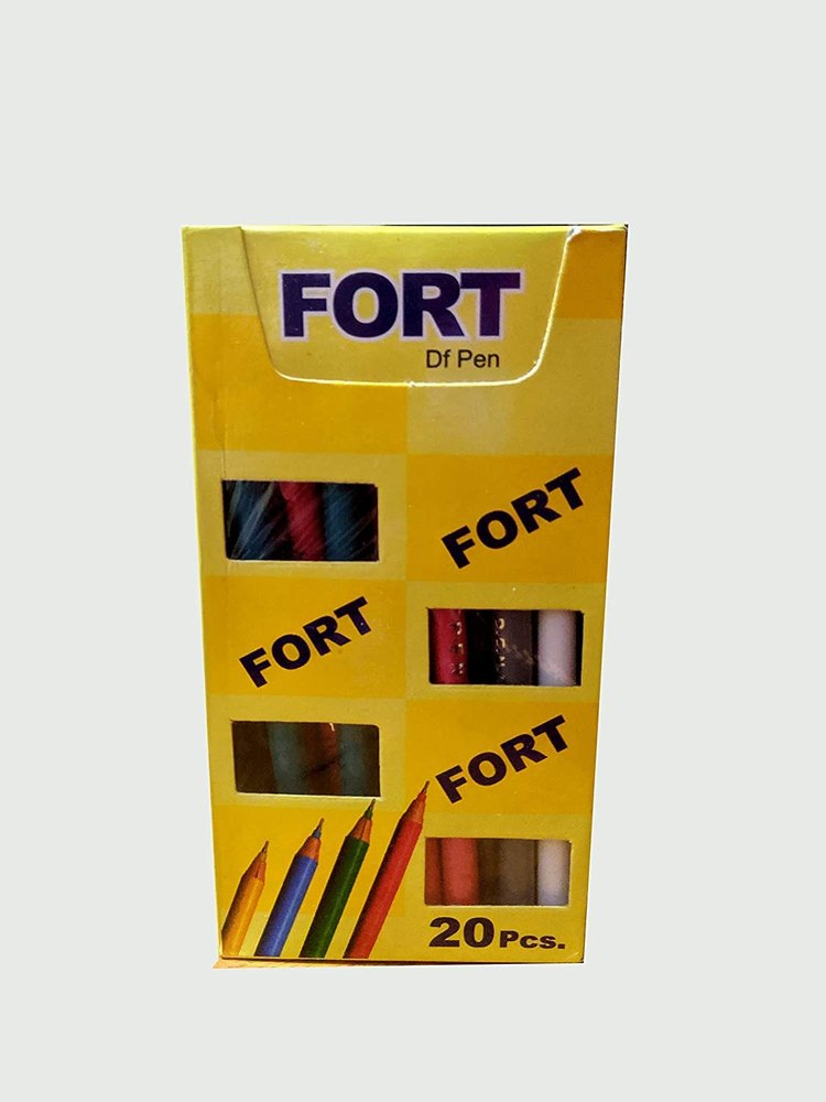 FORT Stick Ballpoint Pen 20 pieces, Blue,(Pack of 1)